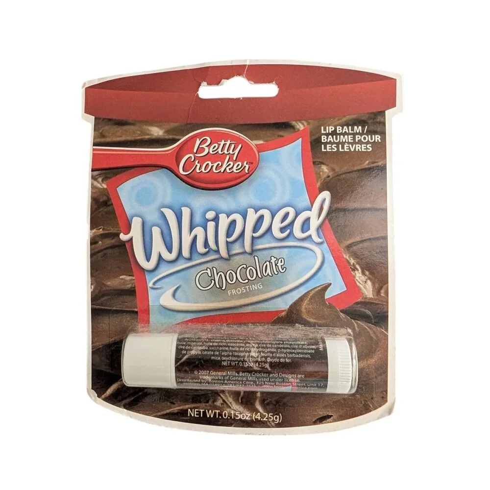 Betty Crocker Whipped Chocolate Frosting Lip Balm Boston America Corp. SEALED